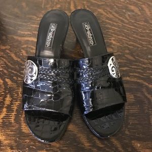 Gorgeous Brighton Heeled Slide Sandals 9